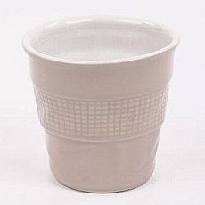 Hrnček porcelánový Pokrčený kelímok - 1