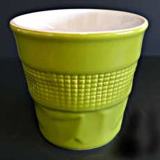 Hrnček porcelánový Pokrčený kelímok - 7