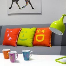 Hrnček s uškom Smajlík, ružová - 2