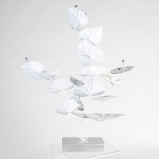 Interiérová dekorace Jose, 55 cm, bílá - 4