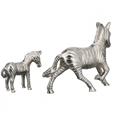Interiérová dekorace Zebra, 14 cm, stříbrná - 4