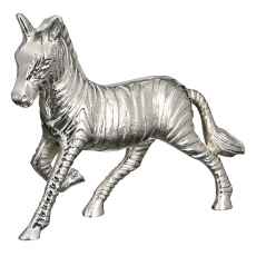 Interiérová dekorace Zebra, 29 cm, stříbrná - 1