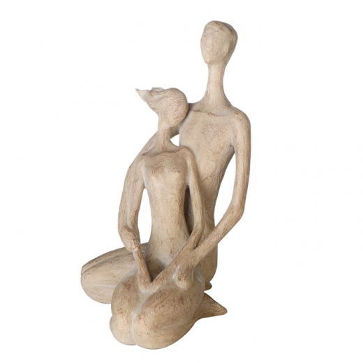 Interiérová dekorácia Couple, 31 cm, svetlohnedá - 1