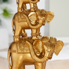 Interiérová dekorácia Elephant, 44,5 cm, zlatá - 1