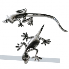 Interiérová dekorácia jašterica Gecko, 15 cm, 2 ks - 1