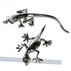 Interiérová dekorácia jašterica Gecko, 15 cm, 2 ks