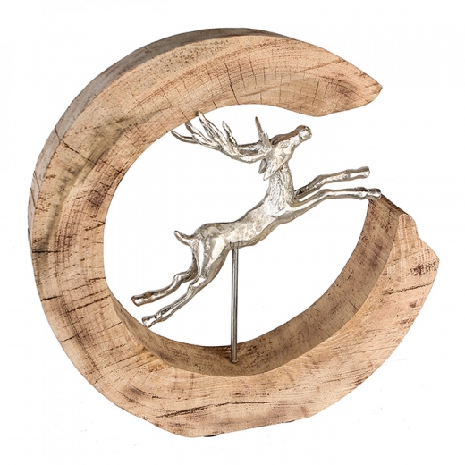 Interiérová dekorácia Jumping deer, 36 cm - 1