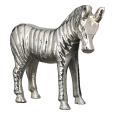 Interiérová dekorácia Zebra, 14 cm, strieborná - 1