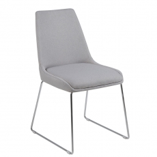 Jedálenská stolička Alicia (Súprava 2 ks), sivá - 1