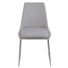 Jedálenská stolička Alicia (Súprava 2 ks), sivá - 2