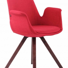 Jedálenská čalúnená stolička Prins textil, nohy orech - 5