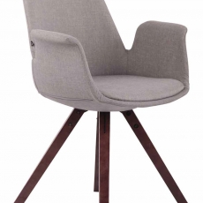 Jedálenská čalúnená stolička Prins textil, nohy orech - 7