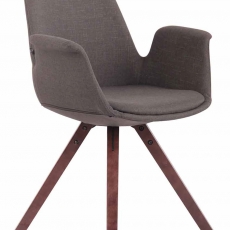 Jedálenská čalúnená stolička Prins textil, nohy orech - 8