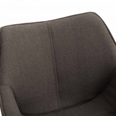 Jedálenská čalúnená stolička Siksak textil, čierne nohy - 14