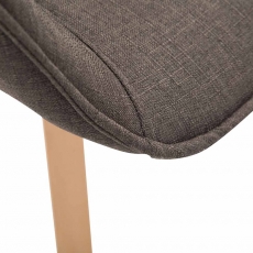 Jedálenská čalúnená stolička Siksak textil, prírodné nohy - 13
