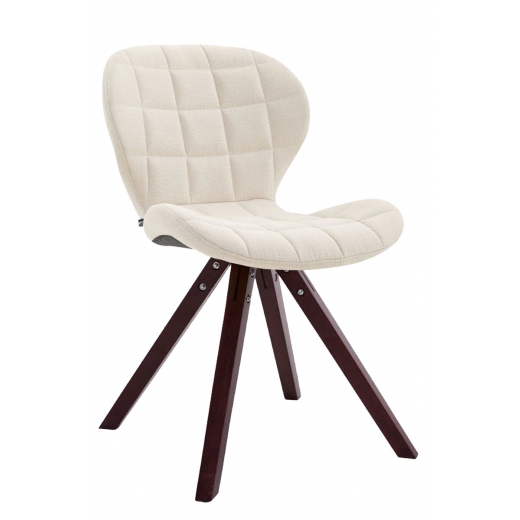 Jedálenská čalúnená stolička Tryk textil, nohy cappuccino - 1