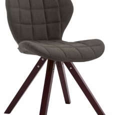Jedálenská čalúnená stolička Tryk textil, nohy cappuccino - 5