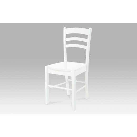 Jedálenská drevená stolička Albina, biela - 1