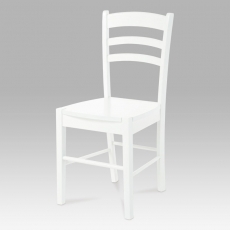 Jedálenská drevená stolička Albina, biela - 1