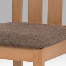 Jedálenská drevená stolička Bulky, buk/hnedá - 4