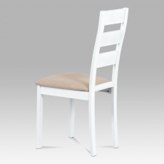 Jedálenská drevená stolička Horizont, biela/hnedá - 2