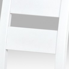 Jedálenská drevená stolička Horizont, biela/hnedá - 4