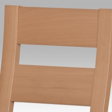 Jedálenská drevená stolička Horizont, buk/hnedá - 3