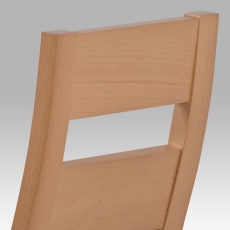 Jedálenská drevená stolička Horizont, buk/hnedá - 5