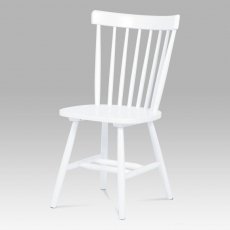 Jedálenská drevená stolička Place, biela - 1