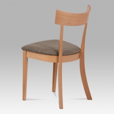 Jedálenská drevená stolička Wide, buk/hnedá - 2