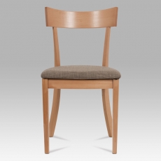 Jedálenská drevená stolička Wide, buk/hnedá - 4