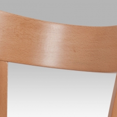 Jedálenská drevená stolička Wide, buk/hnedá - 6