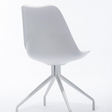Konferenčná / jedálenská stolička Hella, biela - 4