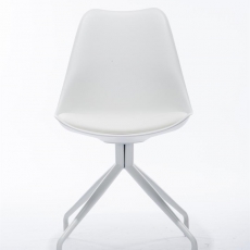 Konferenčná / jedálenská stolička Hella, biela - 2