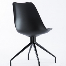 Konferenčná / jedálenská stolička Hella, čierna - 4