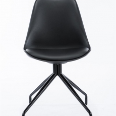 Konferenčná / jedálenská stolička Hella, čierna - 2