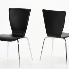 Konferenčná / jedálenská stolička Lydie, koža (SET 4 ks) - 1