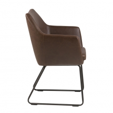 Jedálenská / konferenčná stolička Marte, hnedá - 3