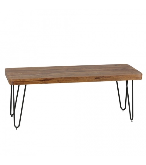 Jedálenská lavica Bagli, 120 cm, masív Sheesham