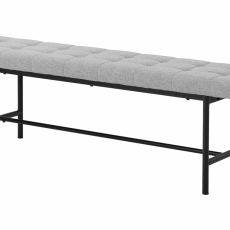 Jedálenská lavica Deph, 160 cm, sivá - 1