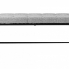 Jedálenská lavica Deph, 160 cm, sivá - 2