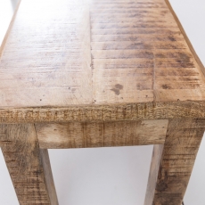 Jedálenská lavica Rustica, 120 cm, mangové drevo - 7