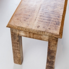 Jedálenská lavica Rustica, 120 cm, mangové drevo - 8