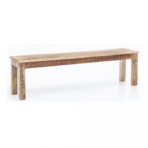 Jedálenská lavica Rustica, 160 cm, mangové drevo - 1