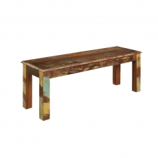 Jedálenská lavica z recyklovaného dreva Kalkutta, 120 cm, mango - 1