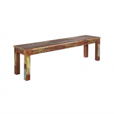 Jedálenská lavica z recyklovaného dreva Kalkutta, 160 cm, mango - 1