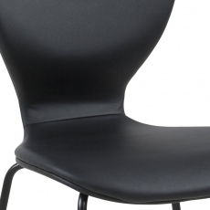 Konferenčná / jedálenská stolička Greta (SET 4 ks), čierna - 4