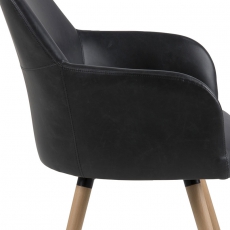 Konferenčná / jedálenská stolička Lane, vintage čierna - 8