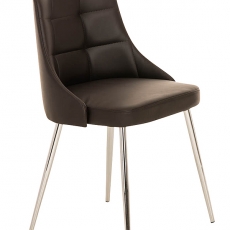 Konferenčná / jedálenská stolička Milada (SET 2 ks) hnedá - 1
