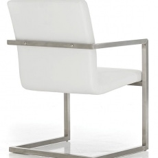 Konferenčná / jedálenská stolička s opierkami Valya (SET 2 ks) krémová - 3